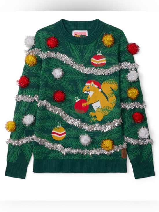 Tipsy Elves Sweaters - TIPSY ELVES WOMEN'S SQUIRRELIN' AROUND UGLY CHRISTMAS SWEATER SIZE XXL